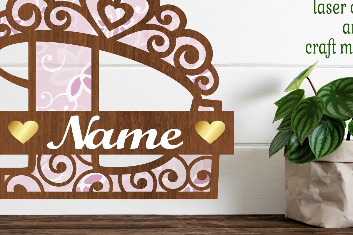 Intra απο ξύλο plywood  Χρώμα wenge 3mm-4mm πάχος - Κορώνα κεφαλαίο μονόγραμμα Γράμμα L Δίασταση 30x20 cm INTRAFABR-118294286