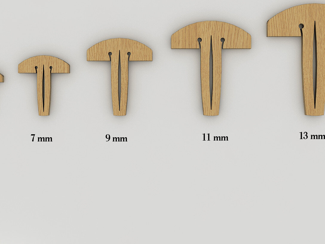 Intra απο ξύλο plywood  Χρώμα wenge 3mm-4mm πάχος - Καρφίτσες δίσκου για ψίχουλα για Glowforge Lightburn Δίασταση 30x20 cm INTRAFABR-112013753