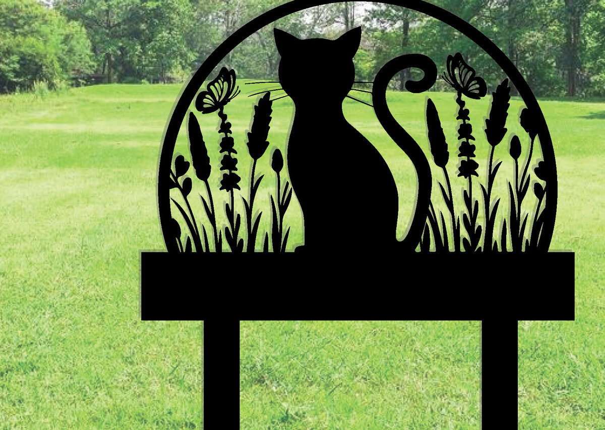 Intra απο ξύλο plywood  Χρώμα wenge 3mm-4mm πάχος - Προσαρμοσμένη πινακίδα Cat Garden με πασσάλους Δίασταση 30x40 cm INTRAFABR-123097251