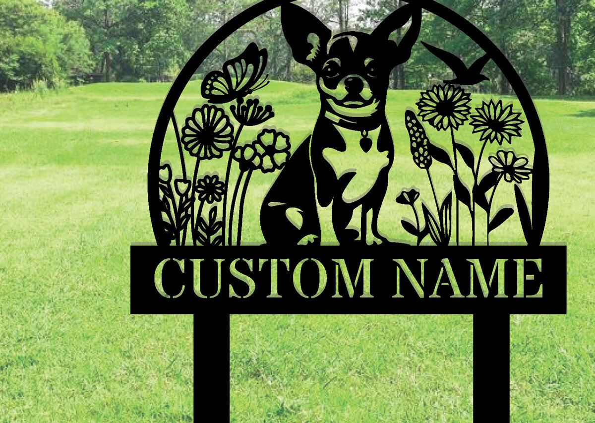 Intra απο ξύλο plywood  Χρώμα wenge 3mm-4mm πάχος - Προσαρμοσμένη πινακίδα Dog Garden με πασσάλους Δίασταση 30x40 cm INTRAFABR-102377059