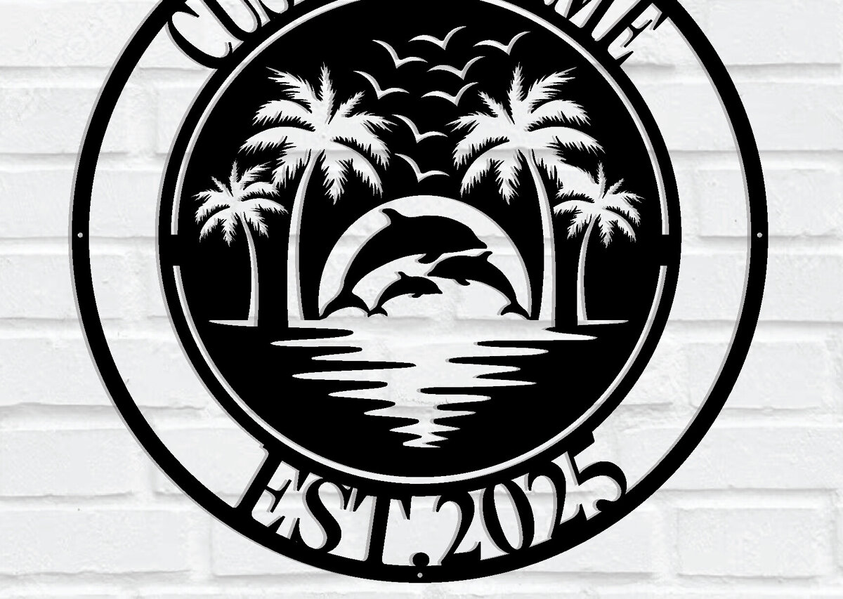 Intra απο ξύλο plywood  Χρώμα wenge 3mm-4mm πάχος - Προσαρμοσμένη πινακίδα Dolphin Δίασταση 30x40 cm INTRAFABR-102377001