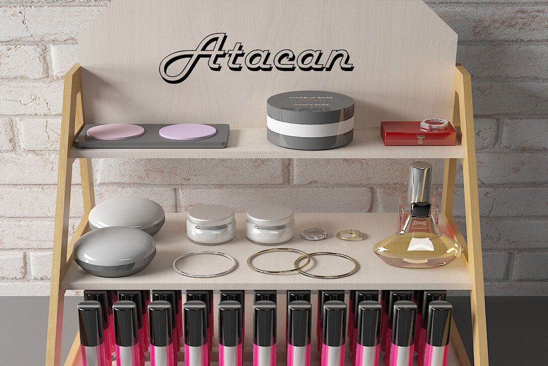 Intra απο ξύλο plywood  Χρώμα wenge 3mm-4mm πάχος - Προσαρμοσμένο περίπτερο κοσμημάτων, Market Display 487 Δίασταση 30x20 cm INTRAFABR-116204283