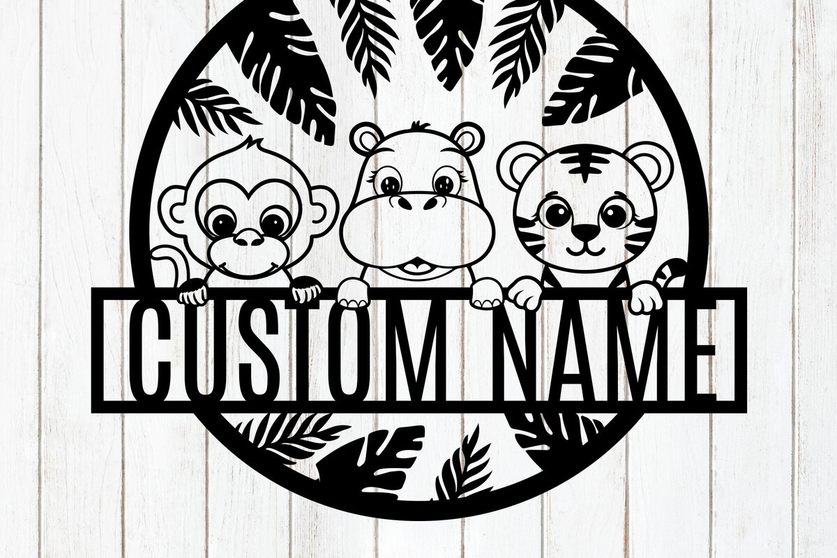 Σετ των 2 Intra απο ξύλο plywood  Χρώμα wenge 3mm-4mm πάχος - Προσαρμοσμένη πινακίδα ονόματος ζούγκλας Δίασταση 6x6 cm INTRAFABR-117112430