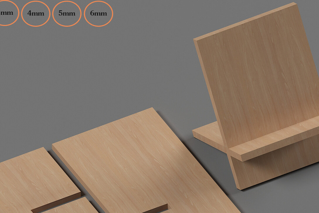 Intra απο ξύλο plywood 3mm-4mm πάχος - Προσαρμοσμένα Αρχεία Laser Stand Display 283 Δίασταση 30x20 cm INTRAFABR-54606720