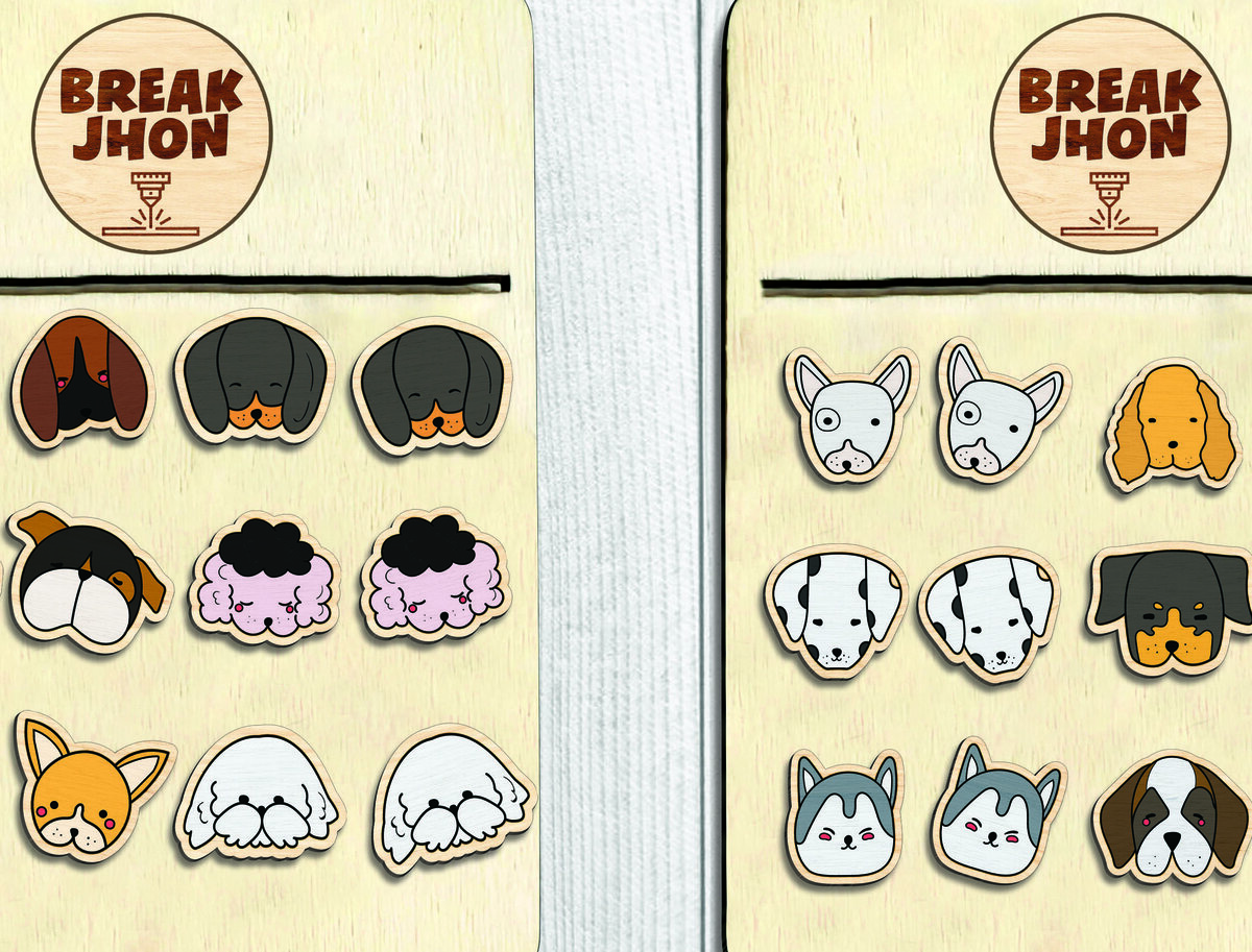 Σετ των 3 Intra απο ξύλο plywood  Χρώμα wenge 3mm-4mm πάχος - Κόψιμο Glowforge με χαριτωμένο σκουλαρίκι σκουλαρίκι Δίασταση 3x3 cm INTRAFABR-123564115