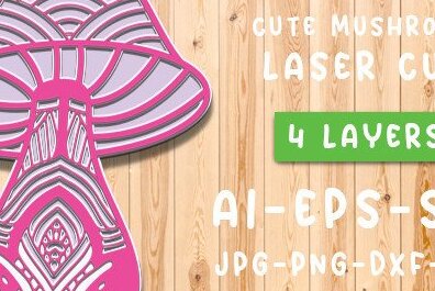 Intra απο ξύλο plywood  Χρώμα wenge 3mm-4mm πάχος - Χαριτωμένη μανιταριών Δίασταση 30x20 cm INTRAFABR-79193745