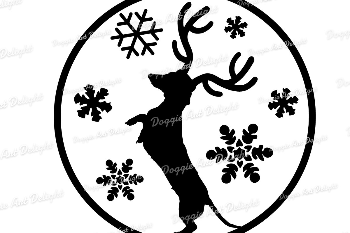 Σετ των 2 Intra απο ξύλο plywood  Χρώμα wenge 3mm-4mm πάχος - Χριστουγεννιάτικο στολίδι Dachshund Dog Cut Δίασταση 6x6 cm INTRAFABR-81959934