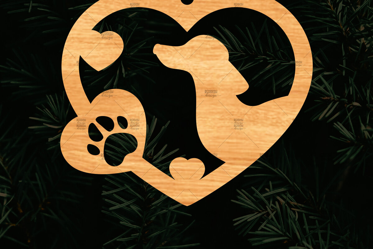 Σετ των 2 Intra απο ξύλο plywood  Χρώμα wenge 3mm-4mm πάχος - Στολίδι Dachshund Memorial Δίασταση 6x6 cm INTRAFABR-116834607