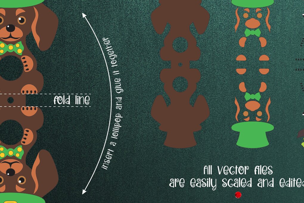 Intra απο ξύλο plywood  Χρώμα wenge 3mm-4mm πάχος - Κάτοχος Lollipop Day Dachshund-Patrick Δίασταση 30x20 cm INTRAFABR-110539543