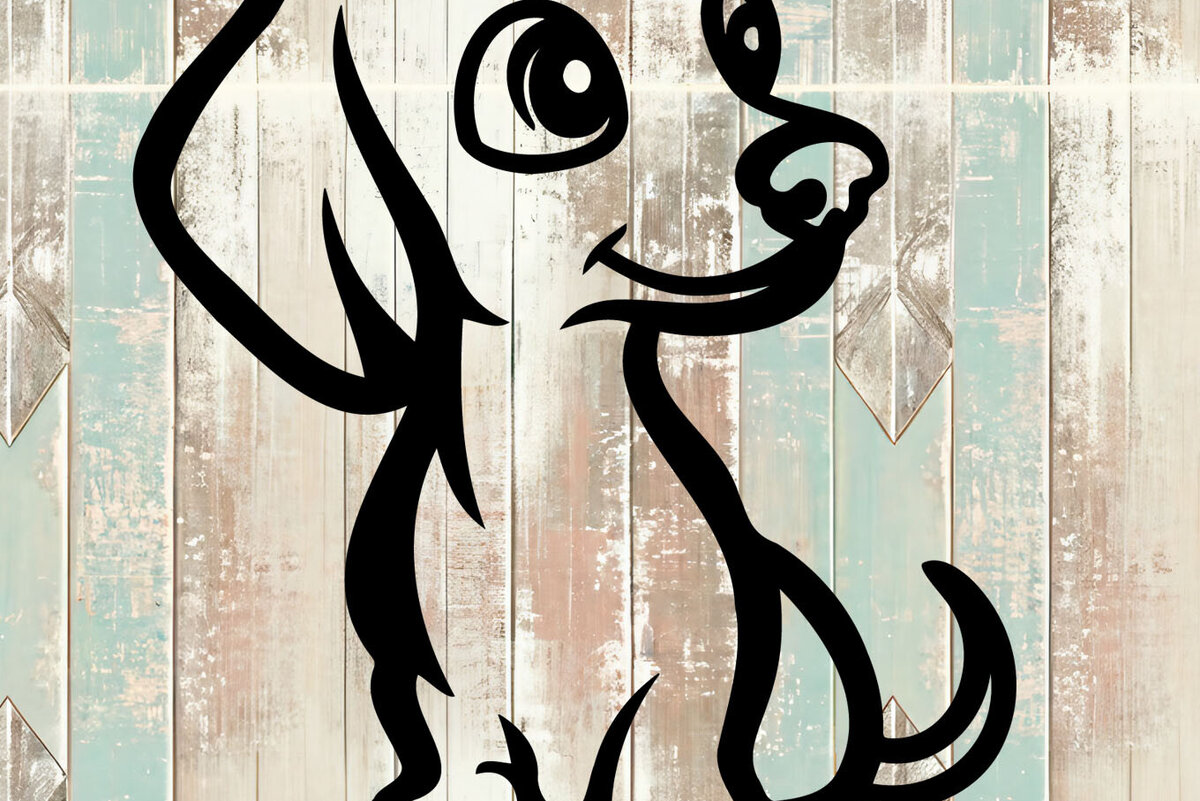 Intra απο ξύλο plywood  Χρώμα wenge 3mm-4mm πάχος - Κοπή αυτοκόλλητου αυτοκινήτου Dachshund Design Δίασταση 20x20 cm INTRAFABR-111741870