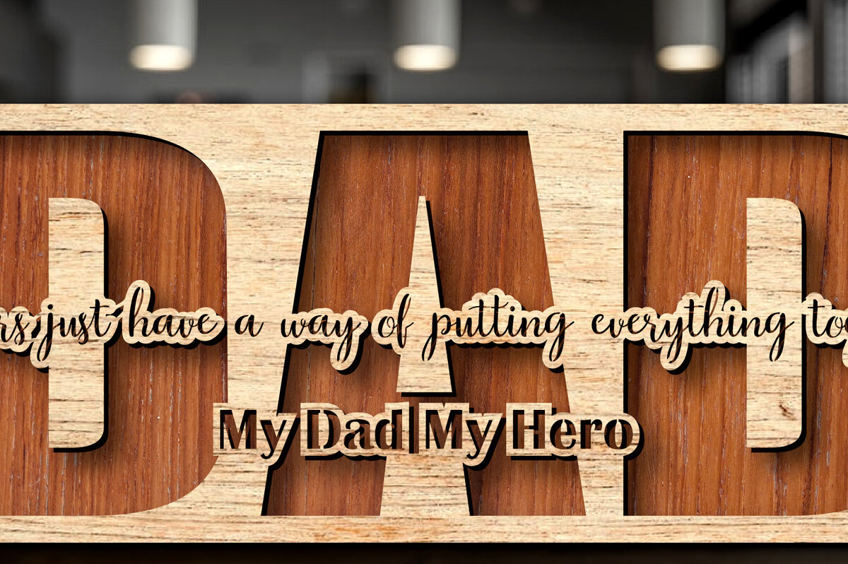 Σετ των 2 Intra απο ξύλο plywood  Χρώμα wenge 3mm-4mm πάχος - Dad 2 Layers 3D Δίασταση 20x20 cm INTRAFABR-111783685