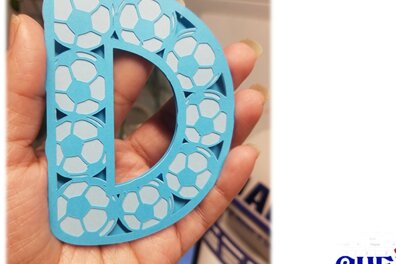 Intra απο ξύλο plywood  Χρώμα wenge 3mm-4mm πάχος - Dad Layered Letters Ποδόσφαιρο &amp; Ποδόσφαιρο Δίασταση 30x20 cm INTRAFABR-63988940