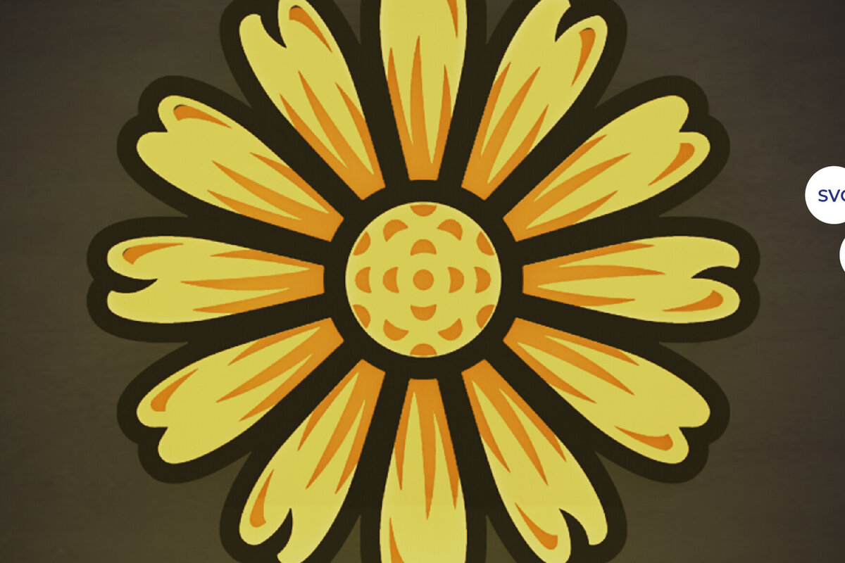 Intra απο ξύλο plywood  Χρώμα wenge 3mm-4mm πάχος - Daisy Design - Flower 3D Light Δίασταση 30x20 cm INTRAFABR-9438882