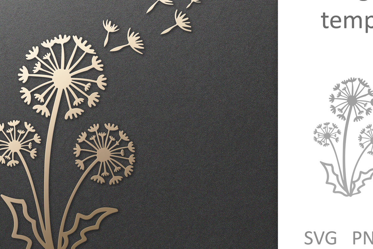 Intra απο ξύλο plywood  Χρώμα wenge 3mm-4mm πάχος - Dandelion Flower , Χαρτί & Δίασταση 30x20 cm INTRAFABR-123334784