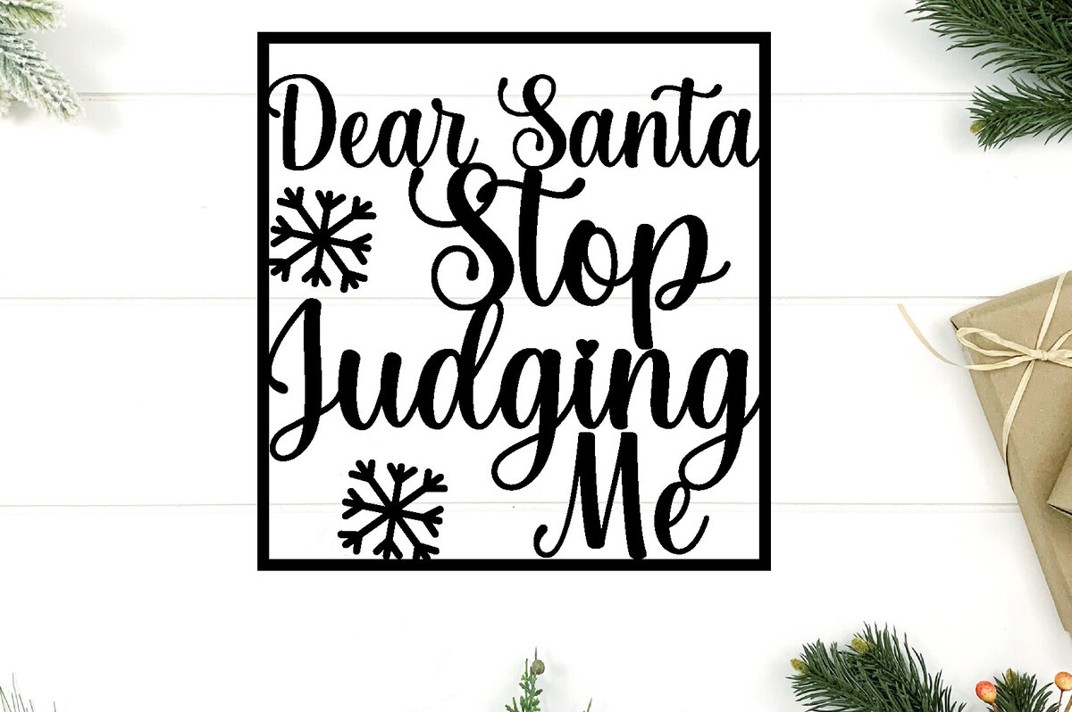 Intra απο ξύλο plywood  Χρώμα wenge 3mm-4mm πάχος - Αγαπητέ Άγιο Βασίλη, σταμάτα να με κρίνεις ό σημάδι Δίασταση 40x50 cm INTRAFABR-35606806