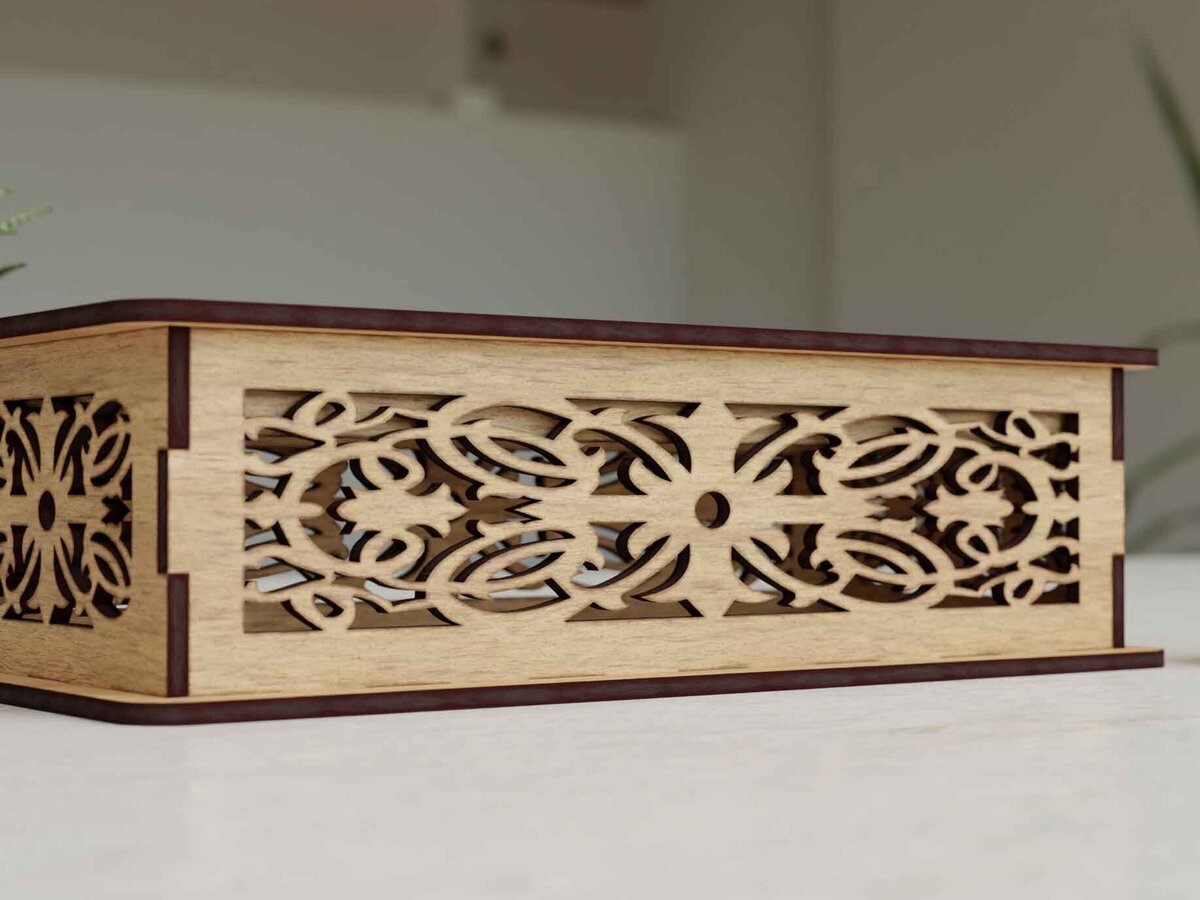 Intra απο ξύλο plywood  Χρώμα wenge 3mm-4mm πάχος - Διακοσμητικό κουτί Files REF 004 Δίασταση 30x20 cm INTRAFABR-115398182