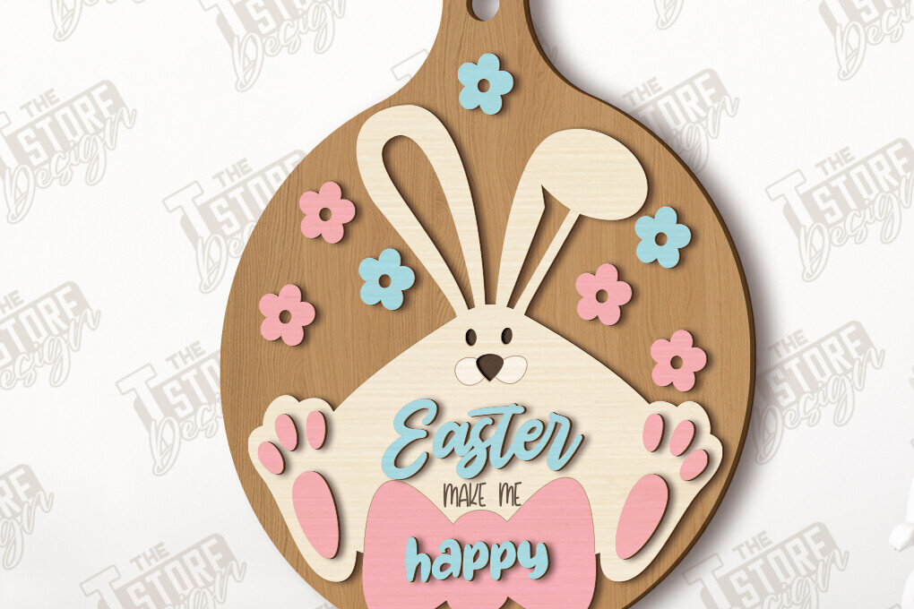 Intra απο ξύλο plywood  Χρώμα wenge 3mm-4mm πάχος - Διακοσμητικό Πασχαλινό Mini Cutting Board|CNC Δίασταση 15x15 cm INTRAFABR-114736113