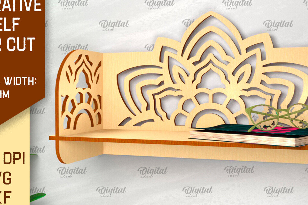 Intra απο ξύλο plywood  Χρώμα wenge 3mm-4mm πάχος - Διακοσμητικό ράφι τοίχου λουλουδιών Δίασταση 30x20 cm INTRAFABR-125103503