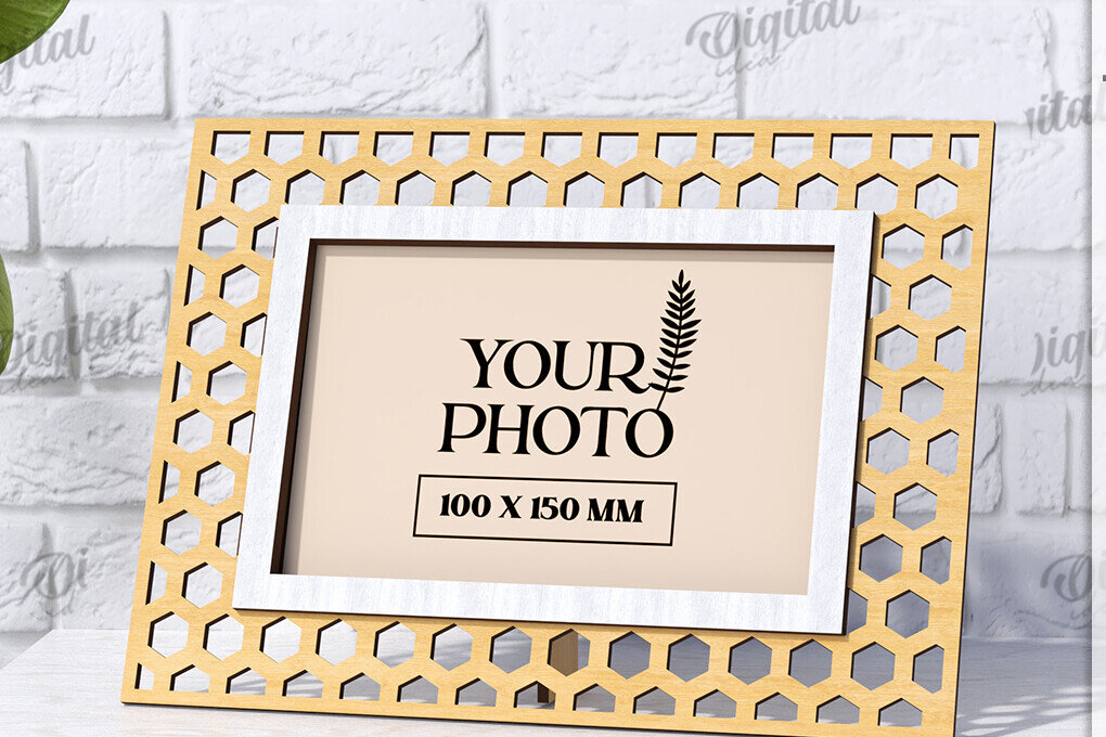 Intra απο ξύλο plywood  Χρώμα wenge 3mm-4mm πάχος - Διακοσμητικό πλαίσιο κοπής με λέιζερ Δίασταση 20x25 cm INTRAFABR-116091269