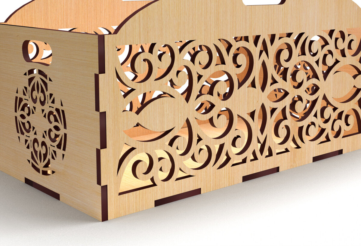 Intra απο ξύλο plywood  Χρώμα wenge 3mm-4mm πάχος - Διακοσμητικό κουτί δώρου Δίσκος κοπής με λέιζερ Δίασταση 15x15 cm INTRAFABR-30616193