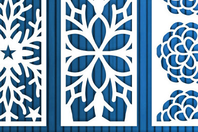 Intra απο ξύλο plywood  Χρώμα wenge 3mm-4mm πάχος - Διακοσμητικό πάνελ κοπής με λέιζερ διακόσμηση τοίχου Δίασταση 30x20 cm INTRAFABR-97564329