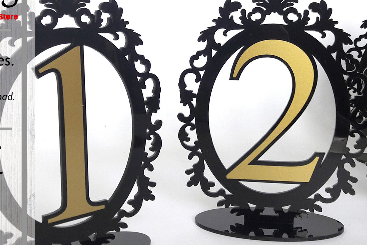 Σετ των 2 Intra απο ξύλο plywood  Χρώμα wenge 3mm-4mm πάχος - Διακοσμητικοί αριθμοί από το 1 έως το 30. Δίασταση 11x15 cm INTRAFABR-58477863