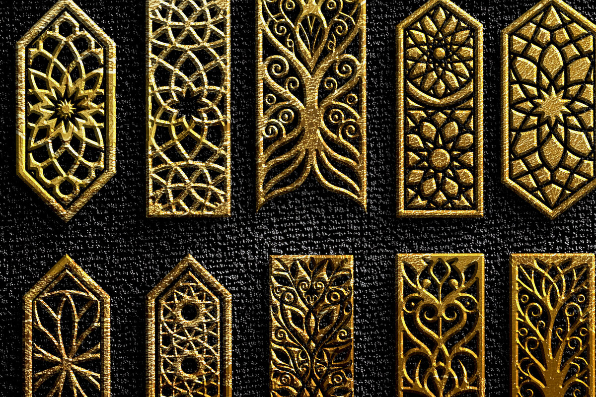 Σετ των 3 Intra απο ξύλο plywood  Χρώμα wenge 3mm-4mm πάχος - διακοσμητικών πάνελ Δίασταση 3x3 cm INTRAFABR-25913268