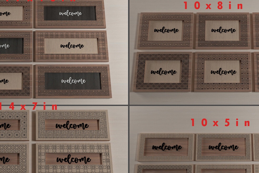 Intra απο ξύλο plywood  Χρώμα wenge 3mm-4mm πάχος - Διακοσμητικό σχέδιο Κορνίζας ΣΕΤ 296 Δίασταση 20x25 cm INTRAFABR-112492224