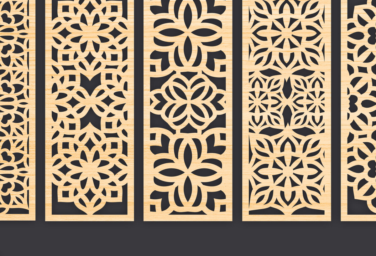 Σετ των 2 Intra απο ξύλο plywood  Χρώμα wenge 3mm-4mm πάχος - Διακοσμητικό Panel Wall Dec Δίασταση 6x6 cm INTRAFABR-81735026