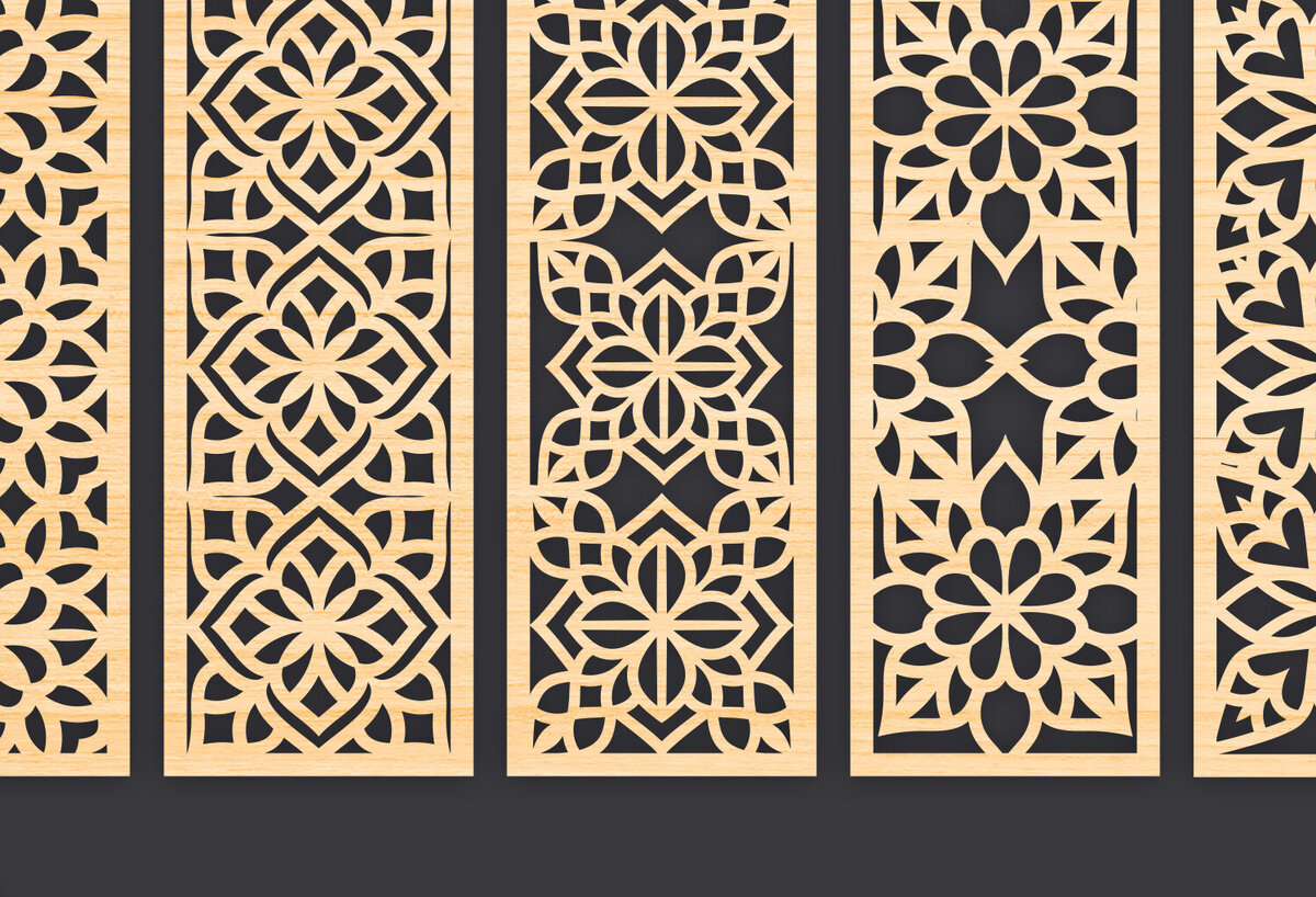 Σετ των 2 Intra απο ξύλο plywood  Χρώμα wenge 3mm-4mm πάχος - Διακοσμητικό Panel Wall Deco Δίασταση 6x6 cm INTRAFABR-118006199