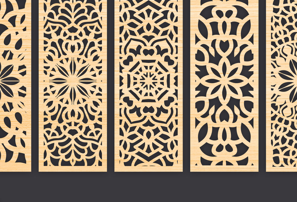 Σετ των 2 Intra απο ξύλο plywood  Χρώμα wenge 3mm-4mm πάχος - Διακοσμητικό Panel Wall Deco Δίασταση 6x6 cm INTRAFABR-93394442