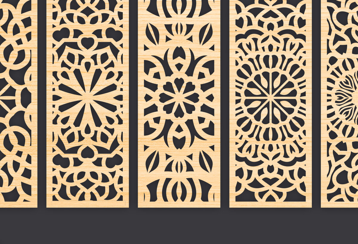 Σετ των 2 Intra απο ξύλο plywood  Χρώμα wenge 3mm-4mm πάχος - Διακοσμητικό Panel Wall Deco Δίασταση 6x6 cm INTRAFABR-123695813