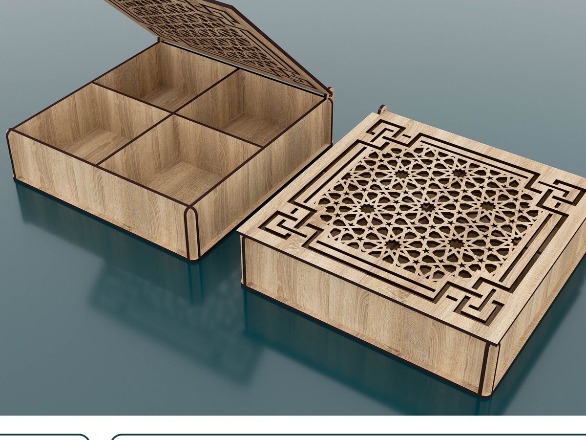 Intra απο ξύλο plywood  Χρώμα wenge 3mm-4mm πάχος - Διακοσμητικό Ξύλινο Κουτί Δώρου Κοπή Laser Δίασταση 219x219 cm INTRAFABR-114206943