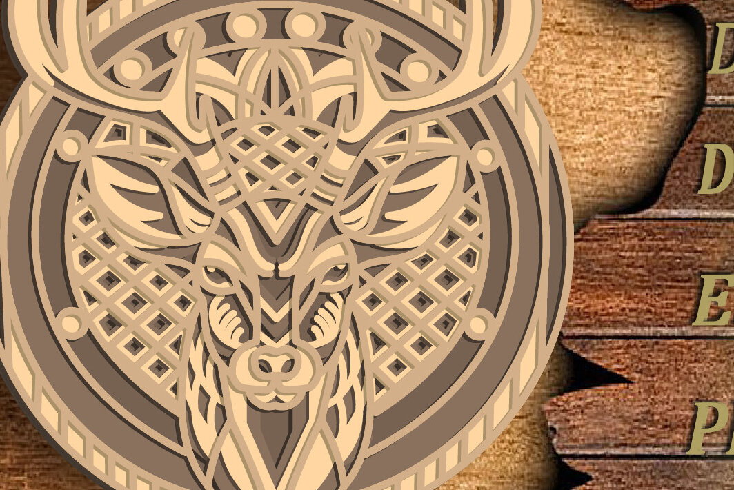 Intra απο ξύλο plywood  Χρώμα wenge 3mm-4mm πάχος - Ελάφια Πολυστρωματικά /Κόντρα πλακέ κομμένα ελάφια Δίασταση 30x20 cm INTRAFABR-112519420