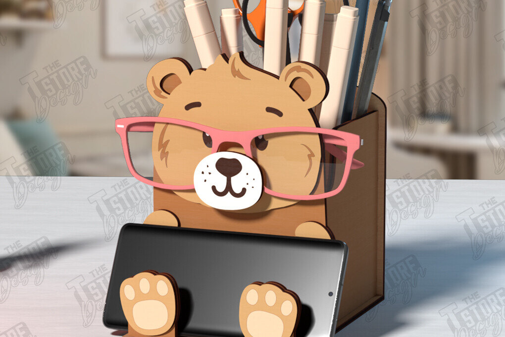 Intra απο ξύλο plywood  Χρώμα wenge 3mm-4mm πάχος - Desk Organizer | Θήκη γραφείου Δίασταση 30x20 cm INTRAFABR-98993202