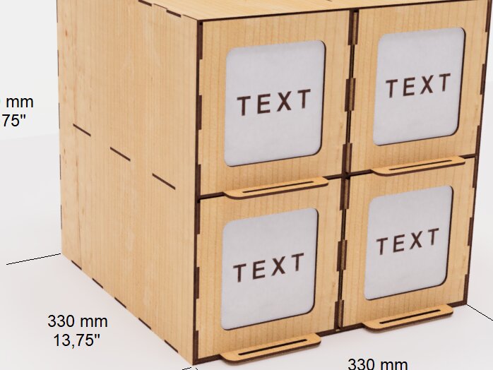 Intra απο ξύλο plywood  Χρώμα wenge 3mm-4mm πάχος - Desktop Organizer Συρτάρια Απο Δίασταση 30x20 cm INTRAFABR-95797385