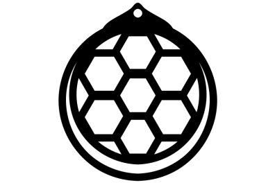 Σετ των 3 Intra απο ξύλο plywood  Χρώμα wenge 3mm-4mm πάχος - Λεπτομερές εξάγωνο μοτίβο για σκουλαρίκια κοπής με λέιζερ Δίασταση 3x3 cm INTRAFABR-115690161