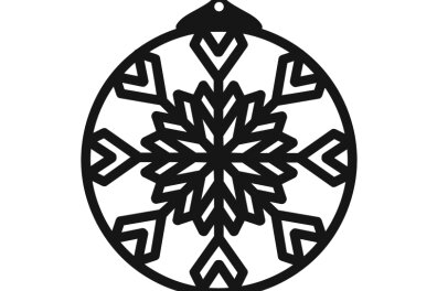 Σετ των 3 Intra απο ξύλο plywood  Χρώμα wenge 3mm-4mm πάχος - Λεπτομερές μοτίβο νιφάδας χιονιού για σκουλαρίκια κομμένα με λέιζερ Δίασταση 3x3 cm INTRAFABR-110668654