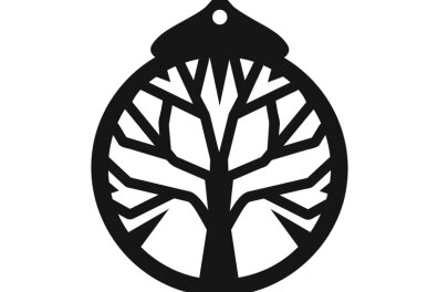 Σετ των 3 Intra απο ξύλο plywood  Χρώμα wenge 3mm-4mm πάχος - Λεπτομερές μοτίβο δέντρου ζωής για σκουλαρίκια κομμένα με λέιζερ Δίασταση 3x3 cm INTRAFABR-110668667