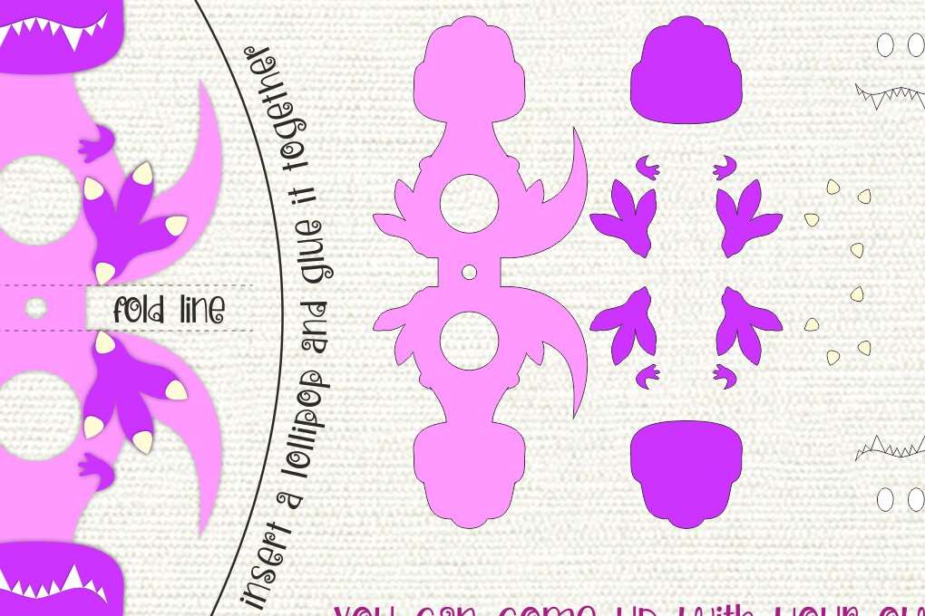 Intra απο ξύλο plywood  Χρώμα wenge 3mm-4mm πάχος - Πακέτο Holders Dino Lollipop Δίασταση 30x20 cm INTRAFABR-124512689