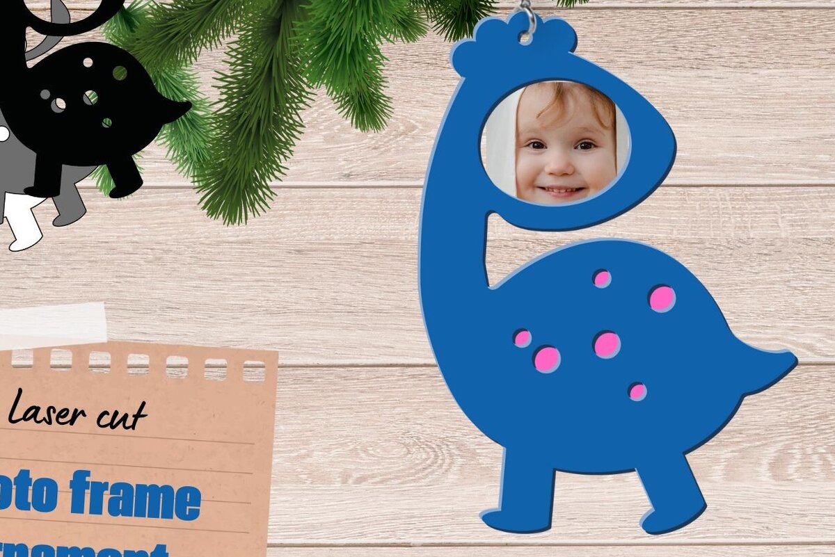 Intra απο ξύλο plywood  Χρώμα wenge 3mm-4mm πάχος - Κορνίζα Dinosaur για Δίασταση 20x25 cm INTRAFABR-101869728