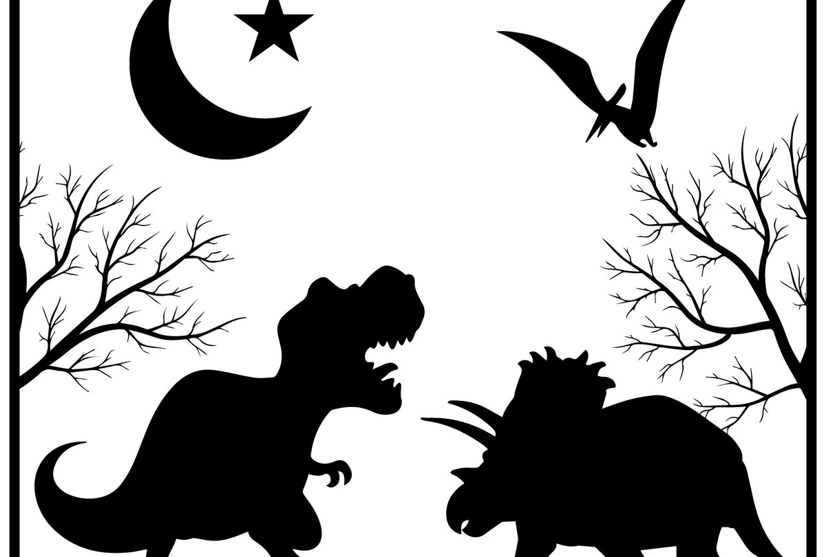 Intra απο ξύλο plywood  Χρώμα wenge 3mm-4mm πάχος - Δεινόσαυροι τη νύχτα Δίασταση 30x20 cm INTRAFABR-78988204