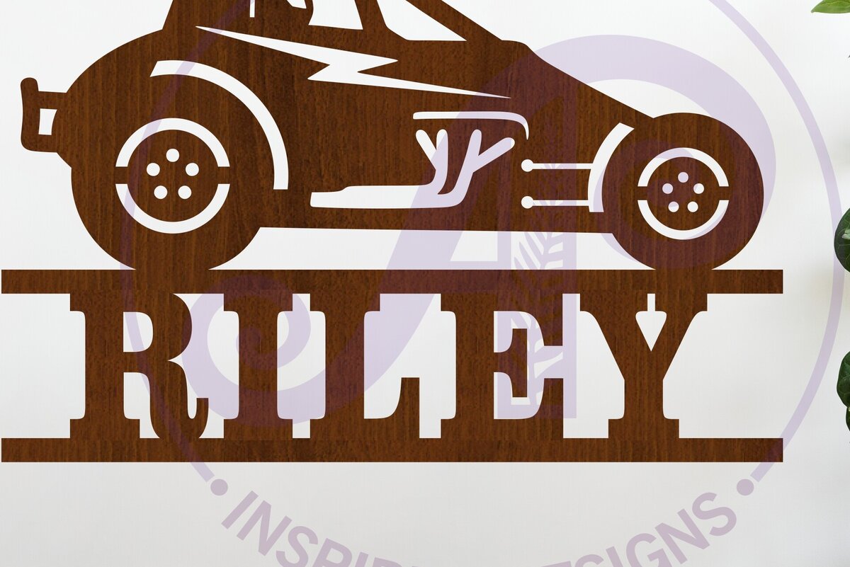 Intra απο ξύλο plywood  Χρώμα wenge 3mm-4mm πάχος - Σήμα Dirt Racer Sprint Car Without Wings Δίασταση 40x50 cm INTRAFABR-84108229