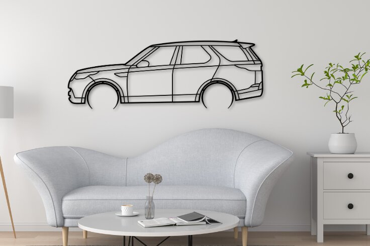 Σετ των 2 Intra απο ξύλο plywood  Χρώμα wenge 3mm-4mm πάχος - Discovery 5 Car Silhouette Δίασταση 20x20 cm INTRAFABR-84109663