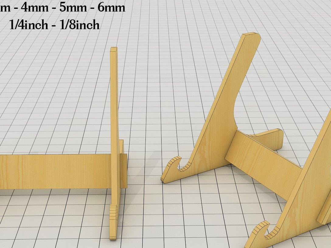 Intra απο ξύλο plywood  Χρώμα wenge 3mm-4mm πάχος - Πιατοθήκη πλαισίου πιάτων / καβαλέτο Δίασταση 30x20 cm INTRAFABR-107326818