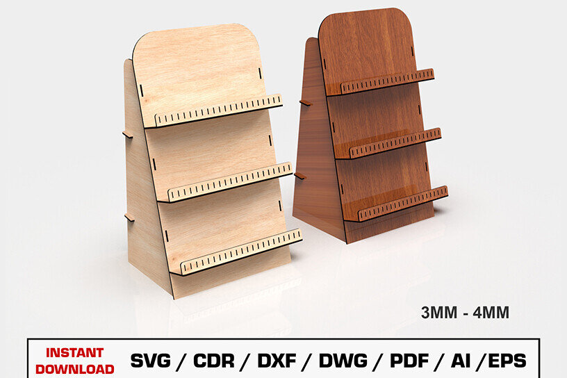 Σετ των 3 Intra απο ξύλο plywood  Χρώμα wenge 3mm-4mm πάχος - Εμφάνιση υ κοπής με λέιζερ βάσης Δίασταση 3x3 cm INTRAFABR-102702191