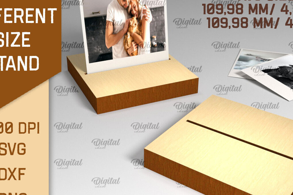 Intra απο ξύλο plywood  Χρώμα wenge 3mm-4mm πάχος - Εμφάνιση Stand LaserCut. Ξύλινη βάση Δίασταση 30x20 cm INTRAFABR-102063048