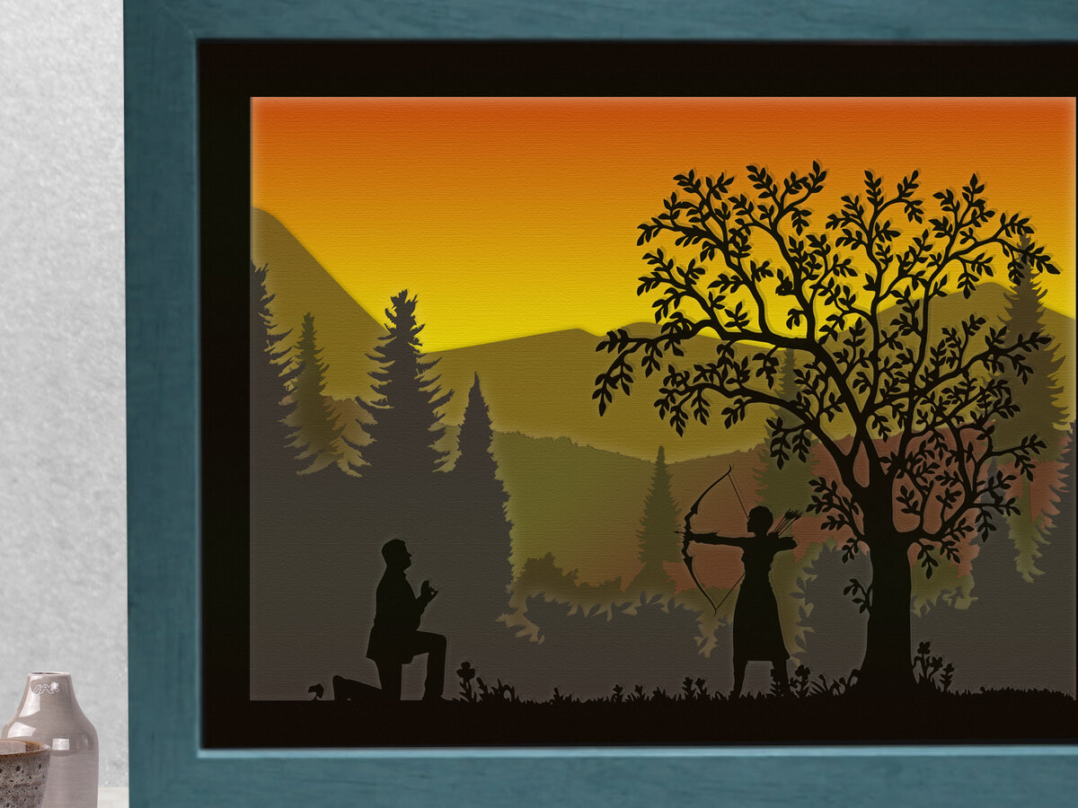 Σετ των 2 Intra απο ξύλο plywood  Χρώμα wenge 3mm-4mm πάχος - Μην το σκέφτεστε καν Shadow Box Δίασταση 5x7 cm INTRAFABR-124968205