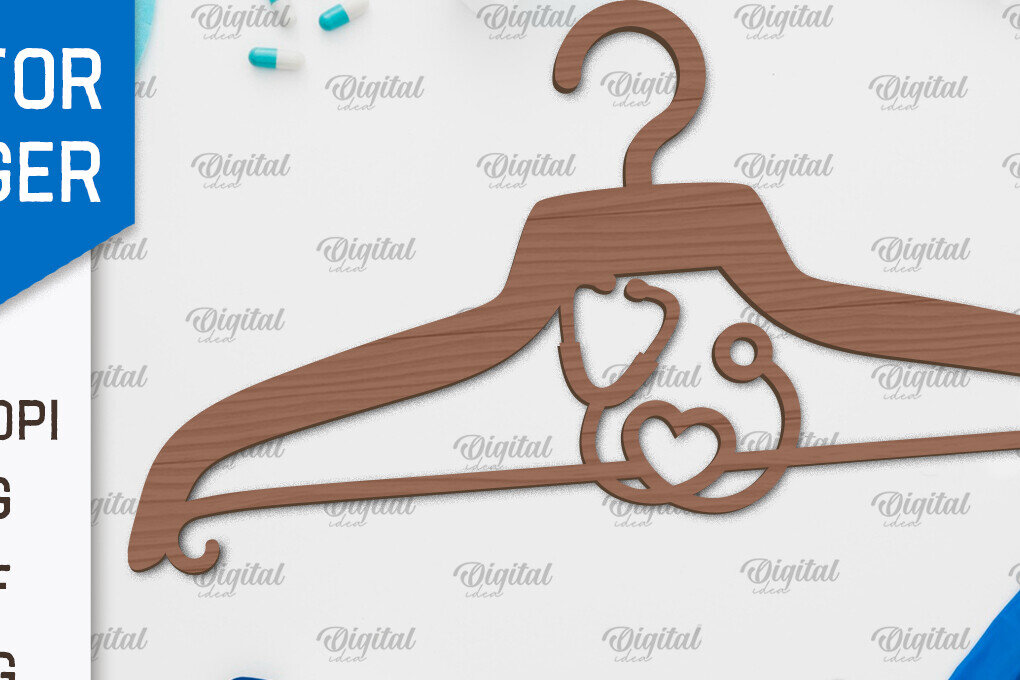 Intra απο ξύλο plywood  Χρώμα wenge 3mm-4mm πάχος - με λέιζερ ξύλινη κρεμάστρα Doctor Δίασταση 30x20 cm INTRAFABR-37539969