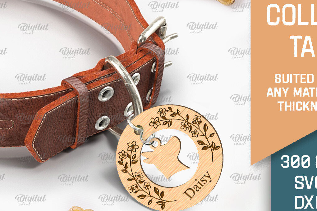 Intra απο ξύλο plywood  Χρώμα wenge 3mm-4mm πάχος - με κολάρο σκύλου. Ετικέτα ονόματος σκύλου Δίασταση 30x20 cm INTRAFABR-74269784